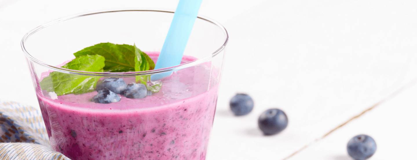 Blueberry vanilla shake